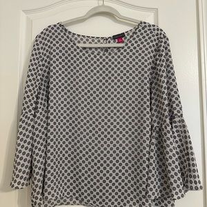 Vince Camilo Blue and White Blouse